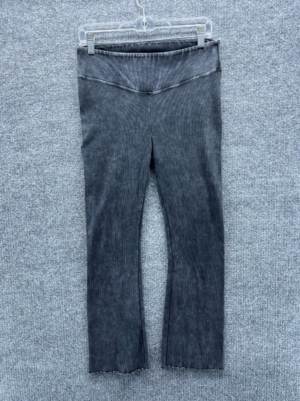 FP Movement Leggings Womens Medium Gray Flare Ankle Knit Yoga Pants Stretch